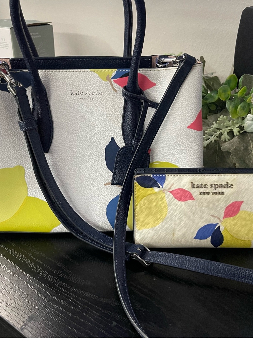 kate spade lemon zest crossbody with matching wallet